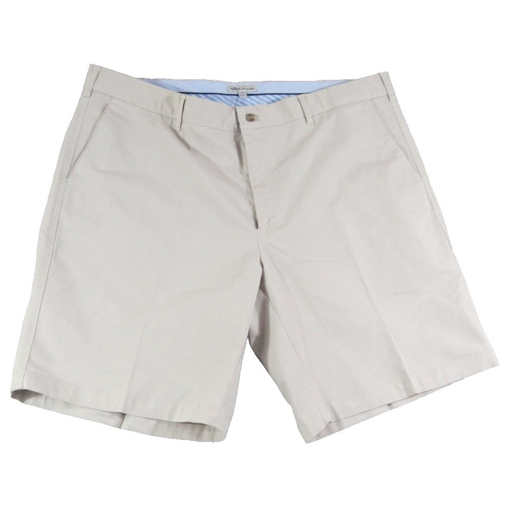 Peter Millar Crown Sport Men 40 Khaki Beige Performance Blend Golf Short Stretch